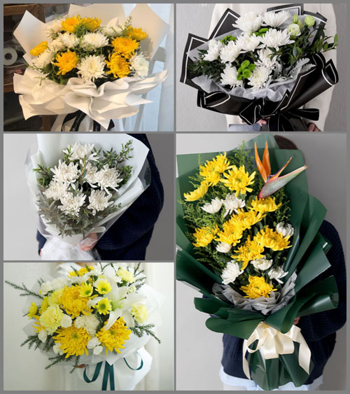 福建宁德古田县黄田镇白事花束代送